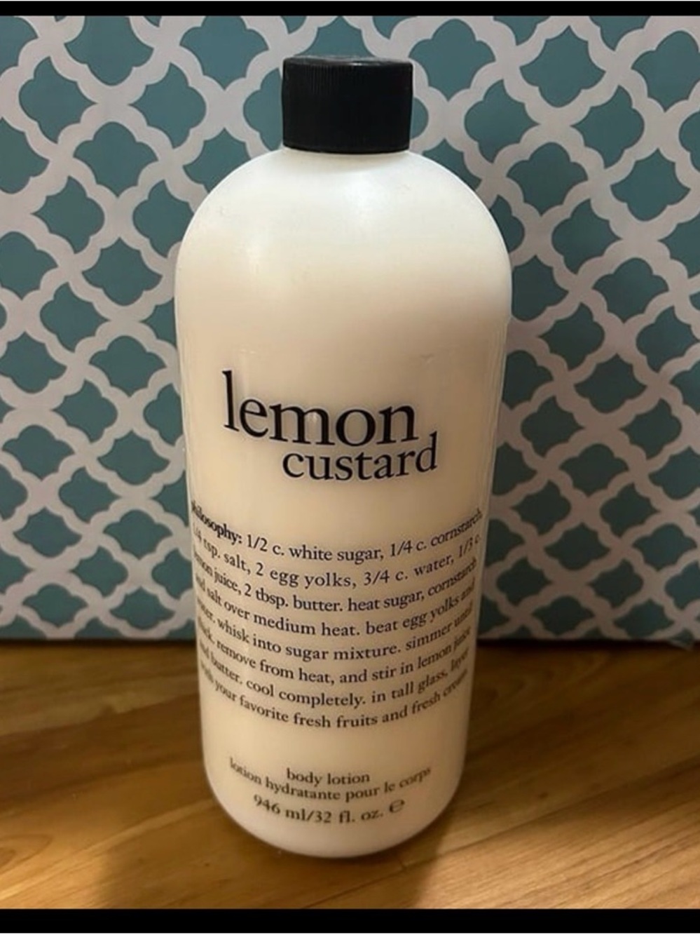 Philosophy Lemon Custard Body Lotion — 32 oz